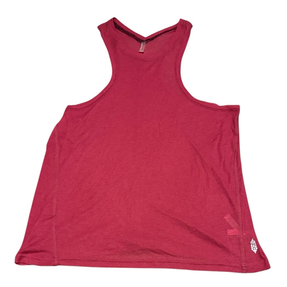 FP Movement Love Tank Wild Raspberry Ribbed Racerback NWT Large - Picture 2 of 14